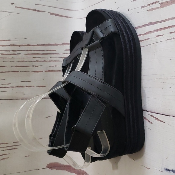 Call it Spring black foam open toe woman  platforms sandals size 7 - Picture 3 of 8